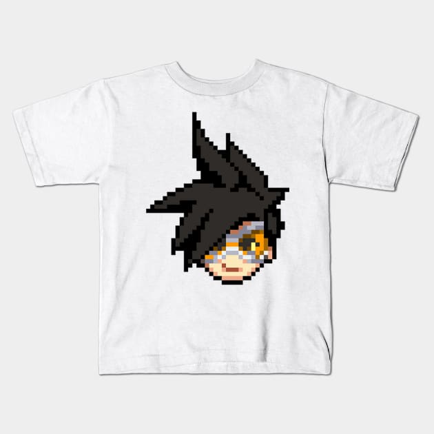 Tracer Portrait Kids T-Shirt by Genessis